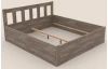 Posteľ s úložným priestorom Tema Box 180x200 cm, šedý buk