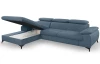 Rohová sedacia súprava Scala, denimovo modrá látka, ľavý roh