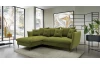 Rohová sedacia súprava Glam, machová zelená látka, ľavý roh