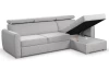 Rohová sedacia súprava Mistic, svetlo šedá látka