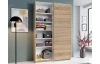 Šatníková skriňa Fast, dub sonoma