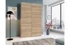Šatníková skriňa Fast, dub sonoma