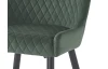 Jedálenská stolička Charlotta, fľaškovo zelená látka