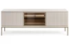TV skrinka Sento, kašmírovo béžová/šampaň, s osvetlením