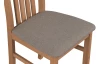 Jedálenská stolička Ontika, svetlý orech/béžová tkanina