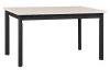 Obdĺžny jedálenský stôl Maxim 120x80 cm, béžový kašmír/čierny