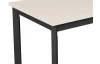 Obdĺžny jedálenský stôl Maxim 120x80 cm, béžový kašmír/čierny