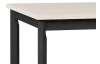 Obdĺžny jedálenský stôl Maxim 120x80 cm, béžový kašmír/čierny