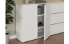 Úložná skrinka/botník Oreso 76 cm, biela