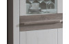 Vitrína Dalia typ 14, bielená pínia/šedý dub, pravé dvere