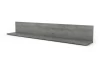 Nástenná polica Carlos, šedý beton, 120 cm