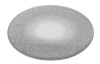 Sklenená tácka pod sviečku strieborný, 20 cm