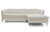Rohová sedacia súprava Mango, krémová látka, pravý roh