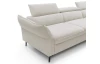 Rohová sedacia súprava Mango, krémová látka, pravý roh