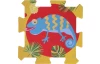 Hracia podložka Puzzle zvieratká (8 dielov)