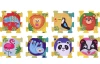 Hracia podložka Puzzle zvieratká (8 dielov)
