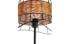 Stojacia lampa Esra, tienidlo s ratanom