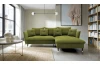 Rohová sedacia súprava Glam, machová zelená látka, pravý roh