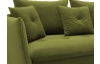Rohová sedacia súprava Glam, machová zelená látka, pravý roh