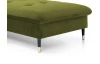 Rohová sedacia súprava Glam, machová zelená látka, pravý roh
