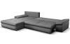 Rohová sedacia súprava Bono, tmavo šedá látka
