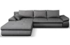 Rohová sedacia súprava Bono, tmavo šedá látka