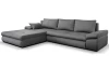 Rohová sedacia súprava Bono, tmavo šedá látka