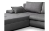 Rohová sedacia súprava Bono, tmavo šedá látka