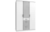 Šatníková skriňa Joker, 135 cm, biela/sivý betón
