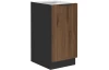 Dolná kuchynská skrinka Monza, 40 cm, orech/čierna