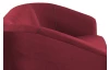 Trojmiestna pohovka Olivio, červená zamatová látka
