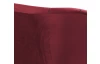 Trojmiestna pohovka Olivio, červená zamatová látka