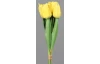Umelá kvetina Zväzok tulipánov 30 cm, žltá