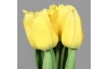 Umelá kvetina Zväzok tulipánov 30 cm, žltá