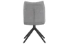 Otočná jedálenská stolička Kassandra, holubia šedá tkanina