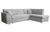 Rohová sedacia súprava Bernett, holubia sivá látka, pravý roh