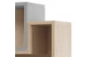 Závesný regál Room 115 cm, dub biscuit/sivý