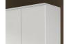 Šatníková skriňa Bremen, 91 cm, biela/šedý beton