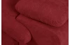 Rohová sedacia súprava Viera, červená látka, ľavý roh