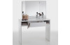 Kozmetický stolík so zrkadlom Jolien, biely