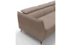 Rohová sedacia súprava Mango, svetlo hnedá látka, pravý roh
