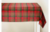 Vianočný obrus Tartan 130x180 cm, červený