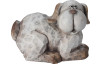 Dekoračná soška (2 druhy) Pes, šedá keramika