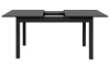 Rozkladací jedálenský stôl Coburg 137x80 cm, antracitový