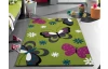 Koberec Diamond Kids 120x170 cm, motiv motýľov, zelený