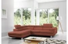 Rohová sedacia súprava Lotos, terakota látka, ľavý roh