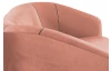 Trojmiestna pohovka Olivio, lososová zamatová tkanina