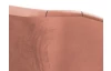 Trojmiestna pohovka Olivio, lososová zamatová tkanina