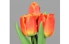 Umelá kvetina Zväzok tulipánov 30 cm, oranžová