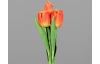 Umelá kvetina Zväzok tulipánov 30 cm, oranžová